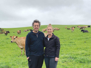Sharemilkers Ross and Kirsty Conder