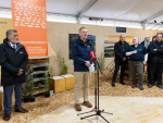 PM Chris Hipkins speaking at the 2023 National Fieldays.