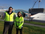 Left to Right - Fonterra Programme Manager Sarah Davenport and Fonterra Chief Operating Officer Global Operations Robert Spurway.