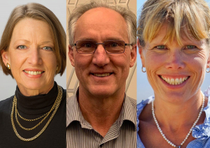 Left to right: Dr Jacqueline Rowarth, David Biland, and Nicola Hyslop.