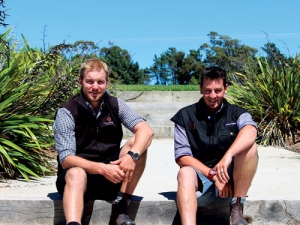 Winning Young Vits. Paul Robinson (left) winner in 2014 and Matt Fox the 2013 winner.