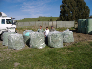 The Peters family (from left: Philip, Noeline and John) with the very first Plasback collection in 2007.