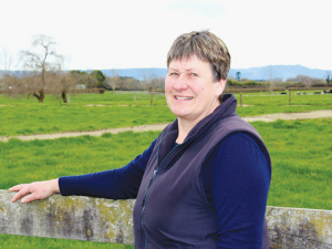 Adrienne Wilcock on her farm in Walton, near Matamata.