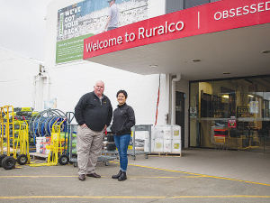 Ruralco chair Jessie Chan and chief executive Rob Sharkie.