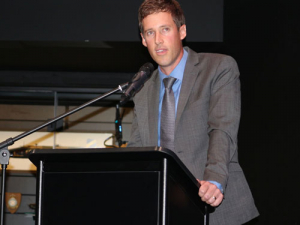 Caine Thomson was the guest speaker at this year’s Bragato Dinner.
