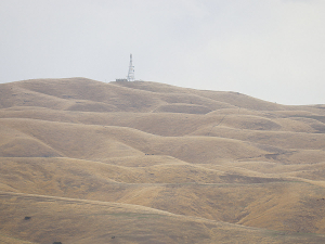 Parched hills in Hawke&#039;s Bay.