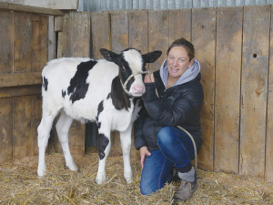 Ohoka farmer Peter Sherriff’s daughter Olivia with their $35,000 pride and joy, Busy Brook Doorman Hailstorm.