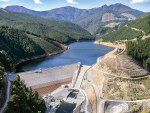 The Waimea Community Dam in the hills behind Nelson is full for the first time. Photo Credit: Waimea Water