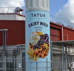 The new look of the famous can of Tatua’s Dairy Whip cream.