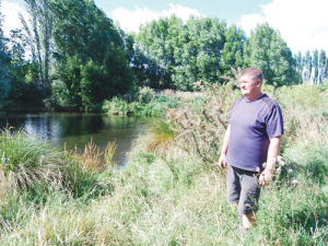 Phil Musson fenced off a wetland with mixed native and exotic planting.