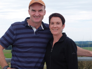 South Canterbury dairy farmers John and Cara Gregan.