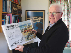 Tim Ritchie with one of the many books written about White Rock. He is keen to pen one himself at some stage.
