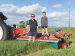 Jason Holdem, Taranaki with son Nixon.