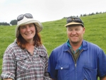 Sue and Mark Dyer, Drury dairy farmers.