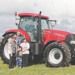 The Singh family with tractor