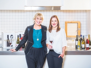 The brains behind WineFriend – Yvonne Lorkin (left) and Debbie Sutton.
