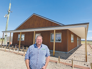 SIAFD chair Andrew Stewart says the new building epitomises the steady development it has put into the Kirwee site.