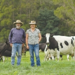 David and Sue Walton on their farm in Tasmania.
