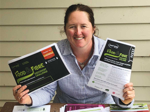 Beef + Lamb NZ Southern South Island extension manager Olivia Ross is the brains behind the Food and Fibre Challenge, a new feature for this year’s South Island Agricultural Field Days at Waimumu. SUPPLIED.