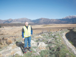 Phil McKenzie at McKenzie covenant Mt Hamilton. Photo credit: Guy Salmon