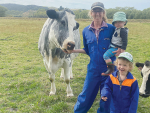 Megan Morrison with sons Harry and Oliver.
