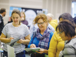 Attendees at the Dairy Women's Network 2021 Calf Rearing Expo in Waikato.