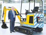 JCB’s mini electric excavator.