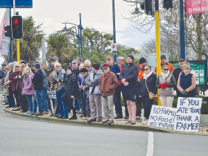 Protestors at the July 2021 Groundswell protests.