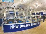 The DeLaval Rotary E100 on display at the Fieldays.