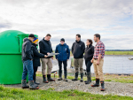 L-R: Stuart Taylor (General Manager Farming, Craigmore), Professor Hong Di (Lincoln University), Carl Ahlfeld (Product Manager ClearTech &amp; EcoPond, Agnition), Emeritus Professor Keith Cameron (Lincoln University), Elliot Mercer (General Manager Innovation, Agnition), Nikki Cameron (Operations Manager, Craigmore), Steven Melville (Business Manager, Glen Eyre Farm, Craigmore)