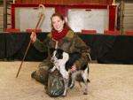 Emma Gray with Megan (Photo: CCM Auctions Skipton Auction Mart Livestock Auctioneers).