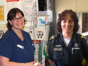 Access Community Health and Rural Women New Zealand Scholarship winners Jo Tiller on the left and Felicity Lallier on the right.