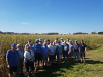 The IrrigationNZ team at a Nebraska farm.