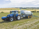 New Holland's T6 methane Power tractor was presented at the Agritechna show in 2019.