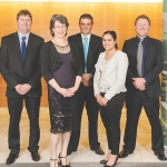 Four Nuffield scholars from dairy industry