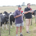 Grazier John Taylor and Consultant Gareth Baynham.