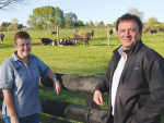 Jacqui Forsyth, ABS general manager and Aaron Parker, CRV Ambreed.