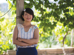 Silver Heights vineyard owner, Emma Gao.