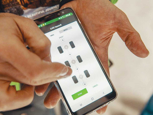 The Intuitu Smart Tyre System app. 