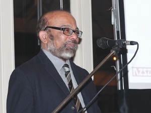 Professor Ravi Ravindran speaking at the New Zealand Society of Animal Production conference.