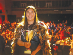 Grace Rehu is the 2023 Ahuwhenua Young Maori Grower competition winner. Photo Credit: Alphapix Photography.