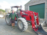 Waikauri View Farm manager Tony Marshall with the MF4708.