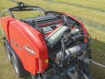 The Kuhn FBP 3135 bale wrapper combination.