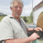 Matamata farmer John van der Goes spent $500 on an ice bank.