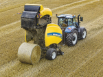 New Holland’s Roll-Belt variable baler.