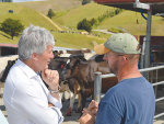 Damien O’Connor with Northland farmer Scott Taylor.