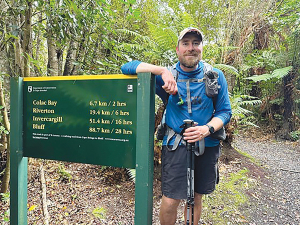 Sam Tipping is one of the many who has completed the trail. Photo Credit: Sam Tipping.