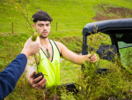 Trey Newsome from Pūnui River Care working on the council’s two-year Clean Streams 2020 project, which was funded $1.998 million by MPI’s One Billion Trees project to enable landowners in priority catchments across the region, who permanently retire a stream, wetland or seep from grazing, have the retired area planted in native plants at no cost to them. Photo Credit: Waikato Regional Council