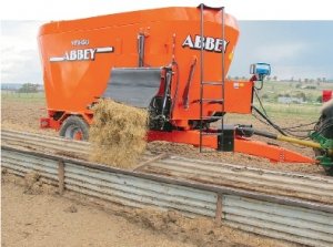 Diet feeder, muck spreader on display