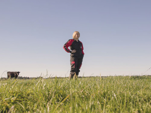 Joanne Crack looks after 300 cows by herself.